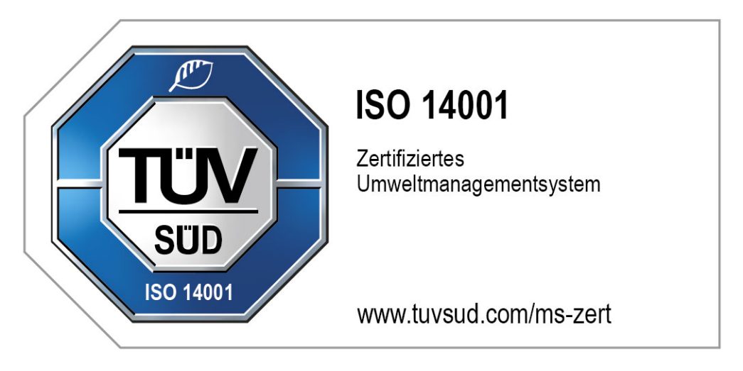 mobilog ISO 14001 Zertifikat
